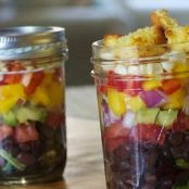 Layered Mexican Cornbread Salads
