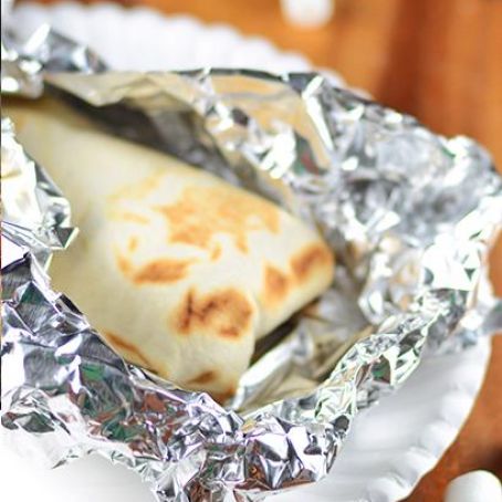 Chocolate Peanut Butter Campfire Burritos