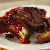 Slow Cooker Barbequed Baby Back Ribs