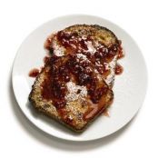 French Toast with Raspberry Syrup