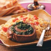 Spinach Flank Steak Pinwheels Recipe