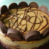 Peanut Butter Cup Brownie Bottom Cheesecake