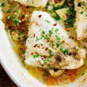 Roasted Cod with Capers & Spanish Olives