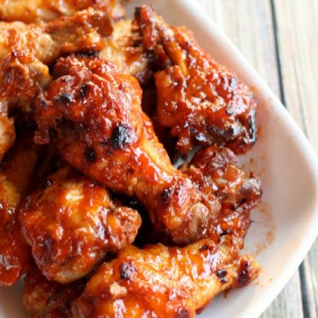 Slow Cooker Apricot BBQ Chicken Wings