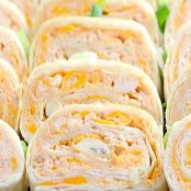Buffalo or Ranch Chicken Tortilla Roll Ups