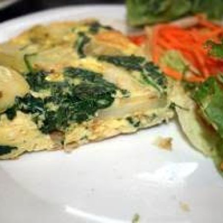 Spinach & Potato Omlette