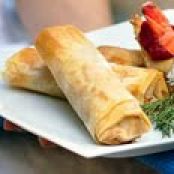 Cheese, Herb, and Sun-Dried Tomato Phyllo Rolls