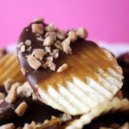 Chocolate Caramel Potato Chips