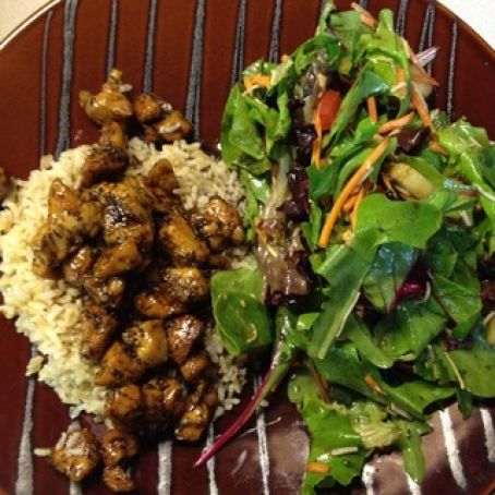 Chicken with  Balsamic Honey Mustard Sauce