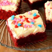RED VELVET SUGAR COOKIES BARS