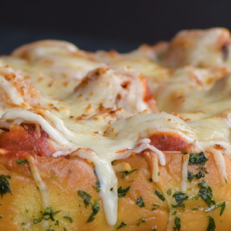  Meatball Stuffed Cheesy Garlic Bread!