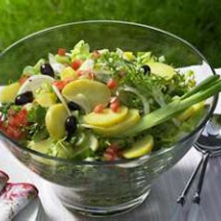 Feiner Lachs Kartoffelsalad