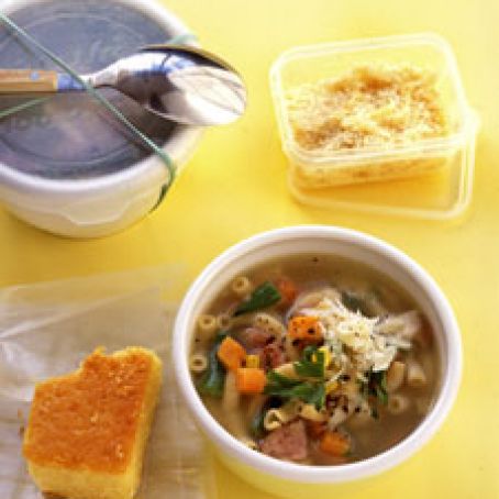 Chicken-Apple Sausage and Pasta Soup