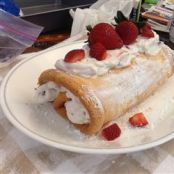 Angel Food Cake and Strawberry Cream Roll