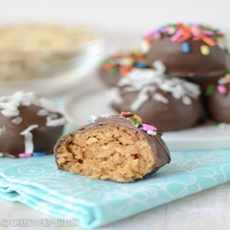 PEANUT BUTTER OATMEAL COOKIE DOUGH TRUFFLES