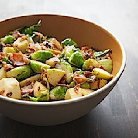 Granny Smith Apples, Brussels Sprouts and Pancetta
