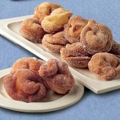 Fried sweet ravioli with fresh ricotta and citrus