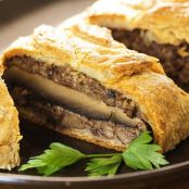 Roasted Portobello Mushroom, Pecan and Chestnut Wellington