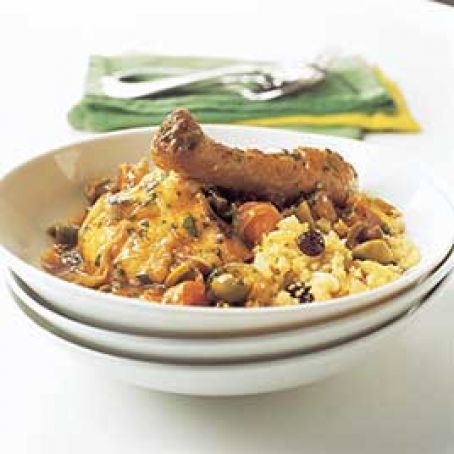 Moroccan Chicken with Olives and Lemon