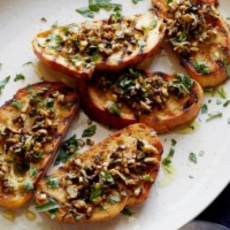Porcini Bruschette with Nipitella