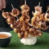 Bacon-Wrapped Shrimp with Chipotle Barbecue Sauce