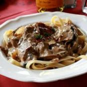 Beef Stroganoff  (From the old Russian Tea Room)