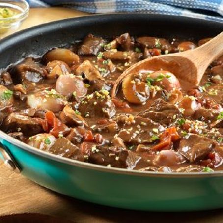 Braised Beef with Shallots and Mushrooms Recipe