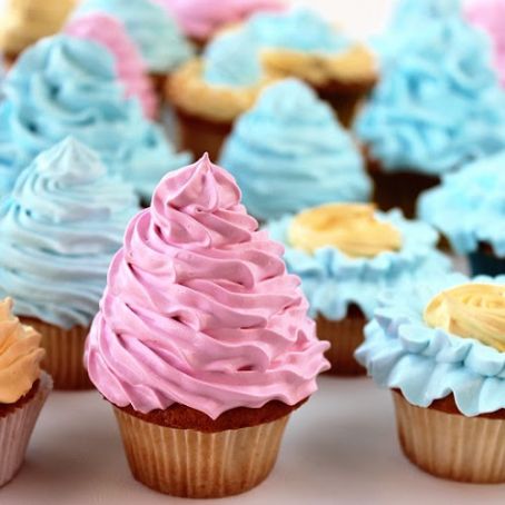SPRING CUPCAKES WITH FAT FREE FROSTING