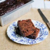 Chocolate Zucchini Bread & Simple Chocolate Frosting