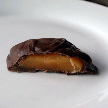 Sea Salt Caramels dipped in Dark Chocolate