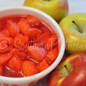 Candied Apples that you eat with a Fork!