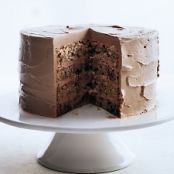 Chocolate-Flecked Layer Cake with Milk Chocolate Frosting