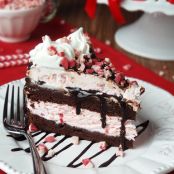 Peppermint Brownie Ice Cream Cake