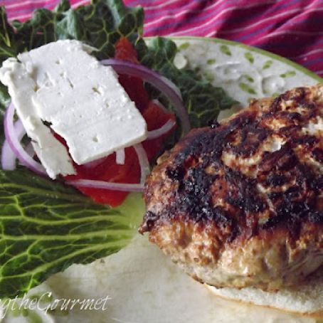 Greek Style Pork Burgers