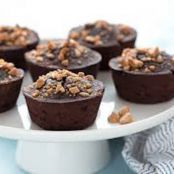 Mini Flourless PB Chocolate Cakes