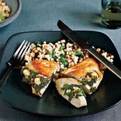 Chicken Stuffed with Spinach, Feta & Pinenuts