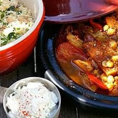 Vegetable tagine with chickpeas