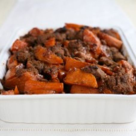 Southern Style Candied Yams with Gingersnap Crunch