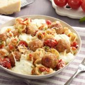 Orecchiette with Mini Chicken Meatballs