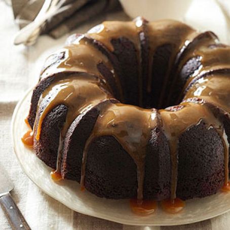 Bourbon-Chocolate Tipsy Cake