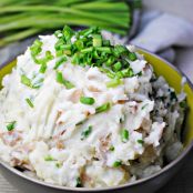 Sour Cream and Scallion Smashed Potatoes