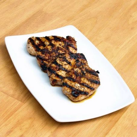 Maple Brined Grilled Pork Chops