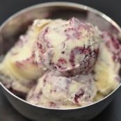 Grand Marnier-Blueberry Ice Cream