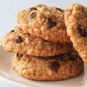 Salted Oatmeal Chocolate Chip Cookies