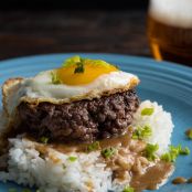 Loco Moco With Roasted Garlic Gravy