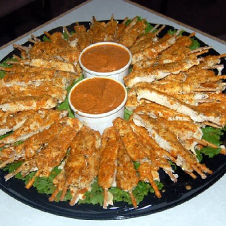 Chicken Satay with Peanut Sauce