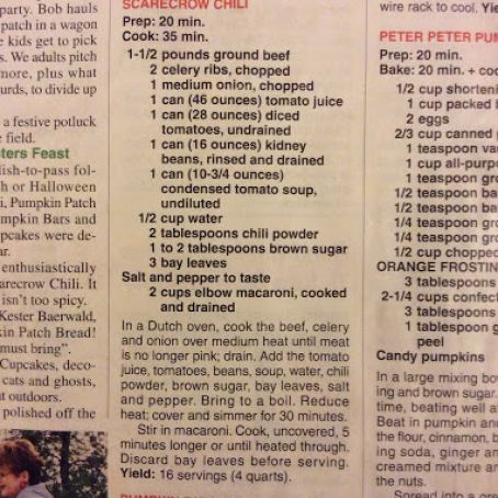 Scarecrow Chili