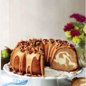 Apple-Spice Bundt Cake with Caramel Frosting Recipe | MyRecipes.com