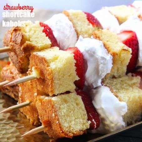 STRAWBERRY SHORTCAKE KABOBS!