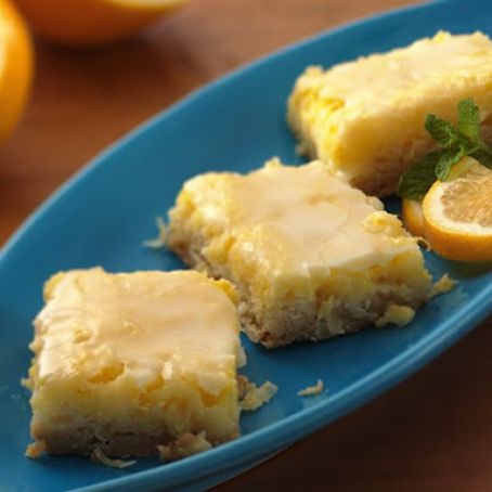 Glazed Lemon-Coconut Bars